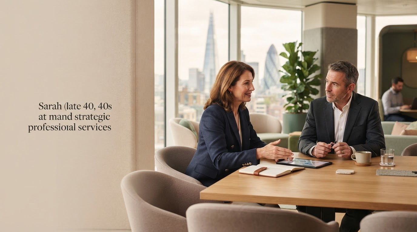 Mjperry client reviewing portfolio analytics on a laptop in a naturally lit workspace
